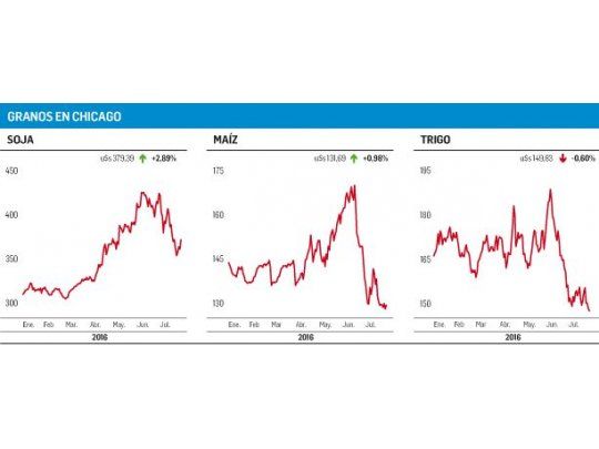 Julio, con saldo negativo para los commodities