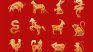 Goat, pig, snake, dog, cat, rat, buffalo, rooster, monkey. Horse, dragon and tiger, are the twelve signs of the Chinese horoscope. Goat, pig, snake, dog, cat, rat, buffalo, rooster, monkey. Horse, dragon and tiger, are the twelve signs of the Chinese horoscope.