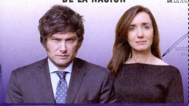 Boleta de Javier Milei y Victoria Villarruel.&nbsp;