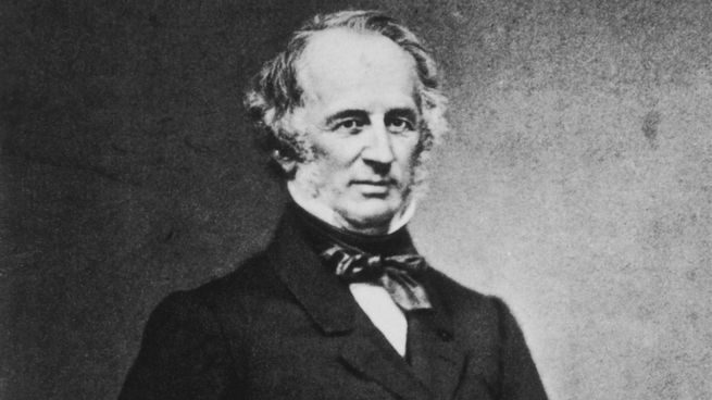Cornelius Vanderbilt, millonario estadounidense del Siglo XIX.