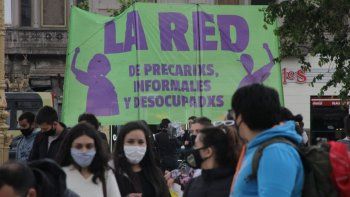Manifestación afuera del Congreso mientras Diputados comenzó la&nbsp;sesión por el Presupuesto 2021 y&nbsp;