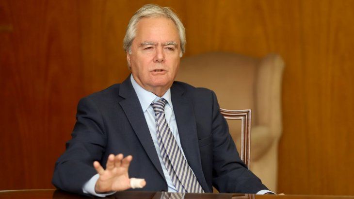 Pinedo en su visita a Ámbito Financiero.