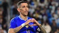 Di Maria festejó su gol ante Costa Rica