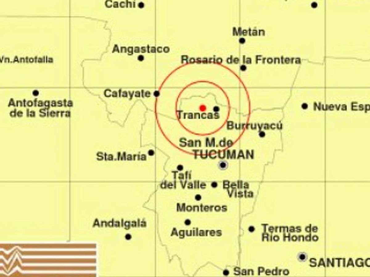 Sismo de 5,7 grados sacudió a Tucumán