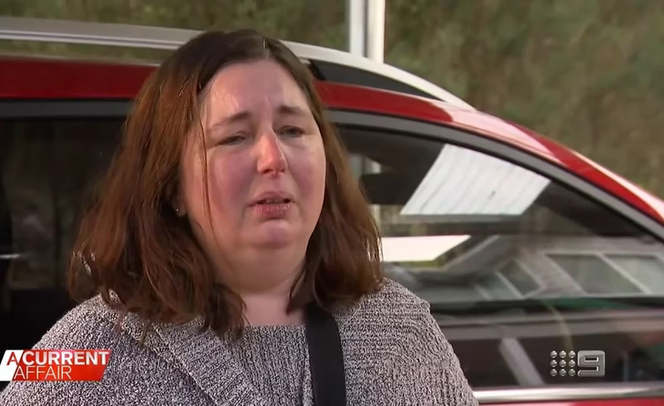 Erin Patterson durante una entrevista con el canal Nine News de Australia luego de ser liberada.