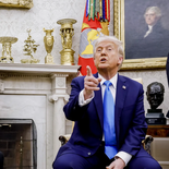 La foto que no será. A pesar del tiempo disponible, Trump acotó su encuentro con Javier Milei a una rápida presentación ante el periodismo y un almuerzo. La foto que no será. A pesar del tiempo disponible, Trump acotó su encuentro con Javier Milei a una rápida presentación ante el periodismo y un almuerzo.