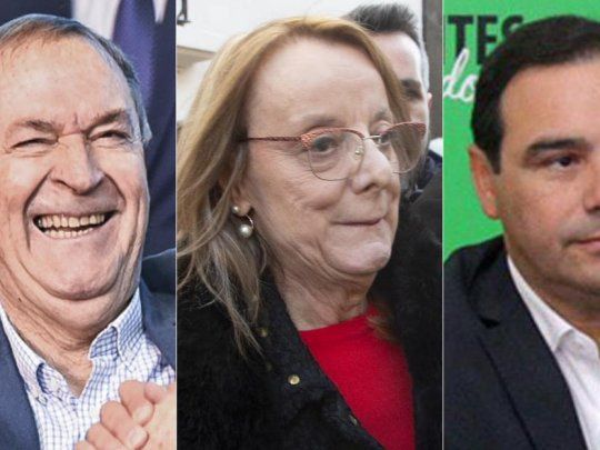 Juan Schiaretti, Alicia Kirchner y Gustavo Valdés.