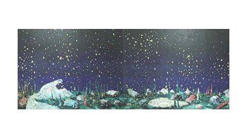 Una de las obras de «Una larga noche», muestra de pinturas de Matías Duville que la galería Alberto Sendros presentará en la feria arteBA.