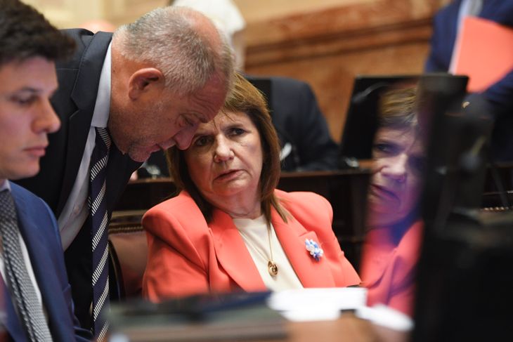 Patricia Bullrich, jefa del bloque de senadores de La Libertad Avanza. Patricia Bullrich, jefa del bloque de senadores de La Libertad Avanza.