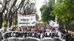 Médicos residentes y concurrentes protestando frente a la jefatura porteña.&nbsp;