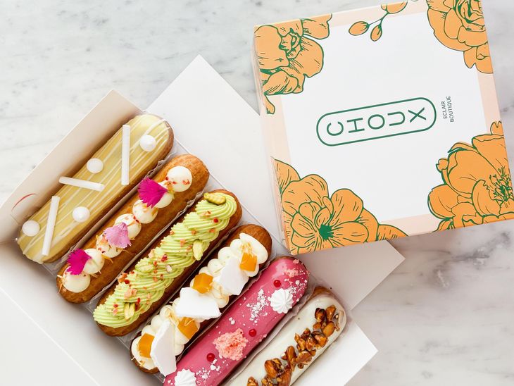 Los macalados o macarones extra large rellenos de helado. Los macalados o macarones extra large rellenos de helado.