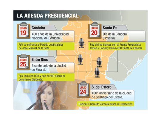 Activa Cristina intenso raid electoral por provincias