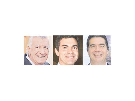 José Luis Gioja, Juan Manuel Urtubey y Jorge Capitanich.