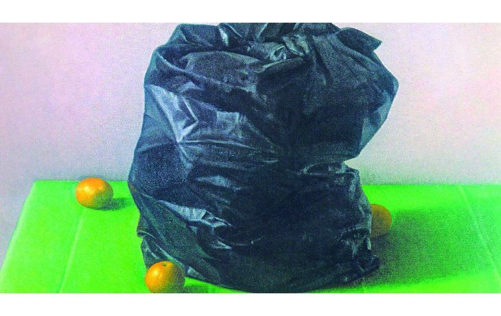 ámbito.com | garabito. “Bolsa negra con tres naranjas”, una de las obras de Ricardo Garabito expuestas en la Fundación Osde.