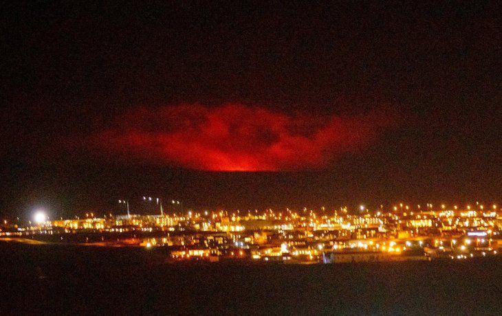 Islandia: un volcán entró en erupción cerca de la capital