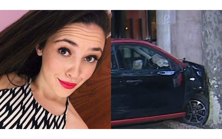 El siniestro se dio en el cruce de Cavia y Gelly (Captura de TV y Facebook Nazarena Winograd)