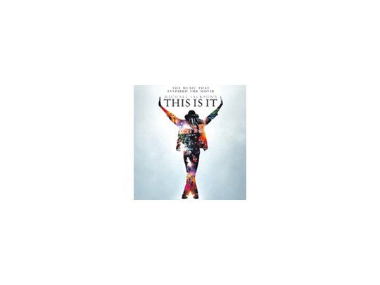 La portada del CD doble que aparecerá a mediados de octubre como banda sonora del film «This is it» (a estrenarse en todo el mundo el 29), con un tema inédito del mismo nombre.