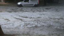 Las calles amanecieron cubiertas de hielo.
