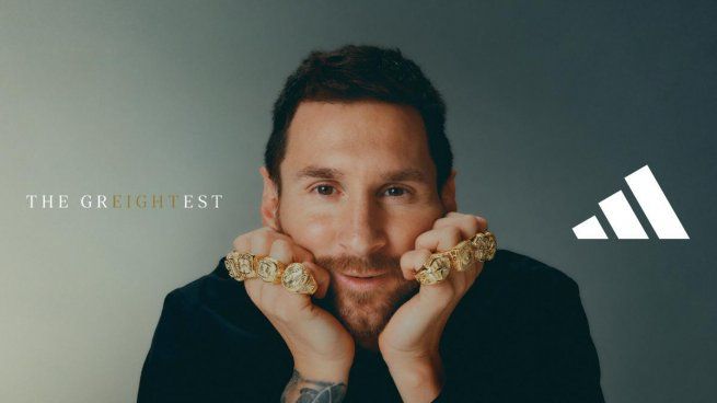 Lionel Messi y los ocho anillos. Único.