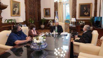 Representantes docentes se reunieron con Alberto Fernández&nbsp;