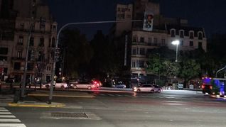 La Avenida de Mayo y Luis Sáenz Peña sin luz. (X: @VecinosCon5633)