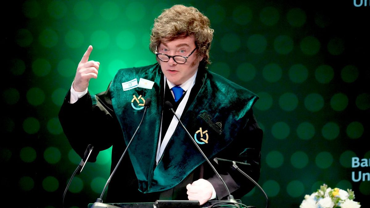 En su gira por Israel, Javier Milei recibi� el Doctorado Honoris Causa de la Universidad Bar-Ilan