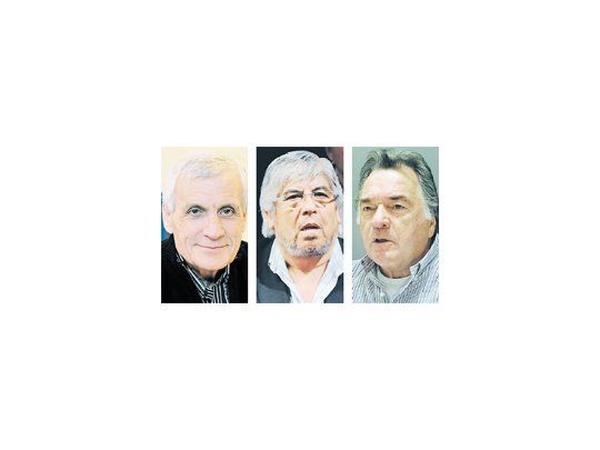 Antonio Caló, Hugo Moyano y Luis Barrionuevo