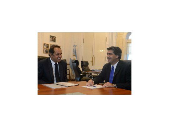 Daniel Scioli y Jorge Capitanich.