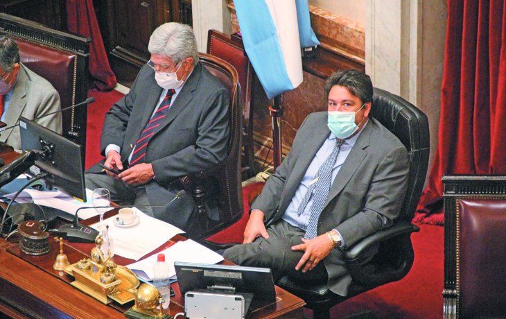 Dos caras. El kirchnerista Maurice Closs comandó por momentos la sesión.&nbsp;
