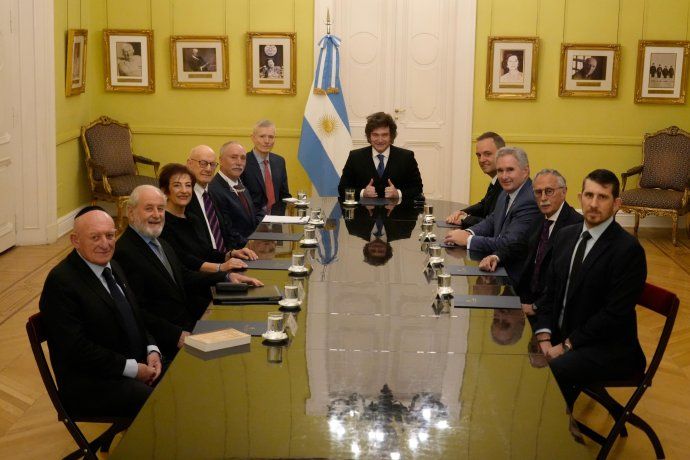 El presidente Javier Milei se reunió con el presidente de B’nai B’rith Internacional, Robert Spitzer.