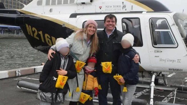 La familia española que murió tras caer un helicóptero en el Río Hudosn.