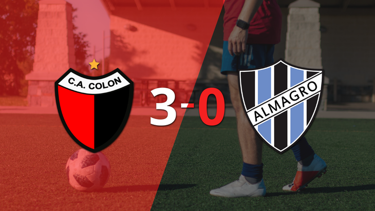 Con doblete de Javier Toledo, Colón liquidó 3-0 a Almagro