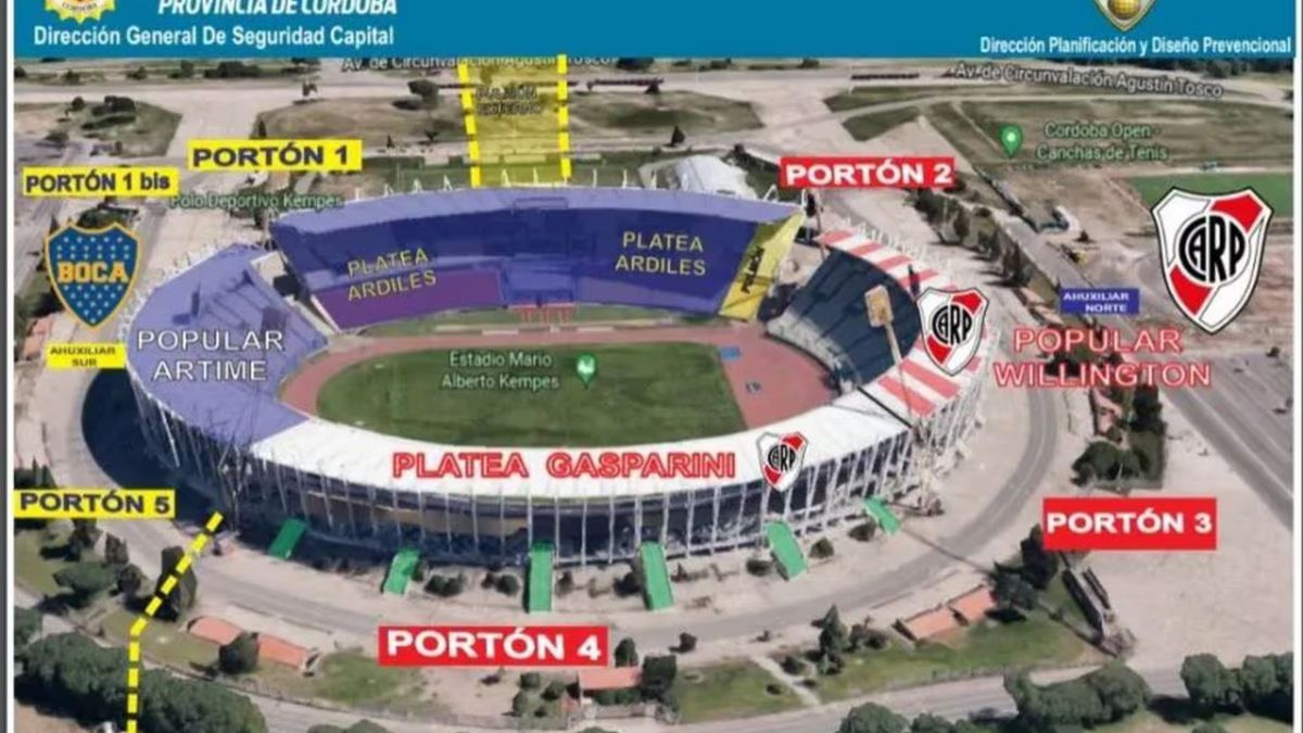 Boca vs River in Córdoba: mega security operation for the Superclásico with more than 1,800 troops