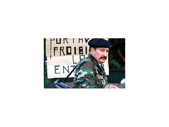 El jefe militar de la guerrilla Fuerzas Armadas Revolucionarias de Colombia (FARC), Suárez Rojas, alias Mono Jojoy