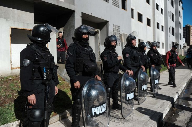 Desalojo en Villa Lugano. Desalojo en Villa Lugano.