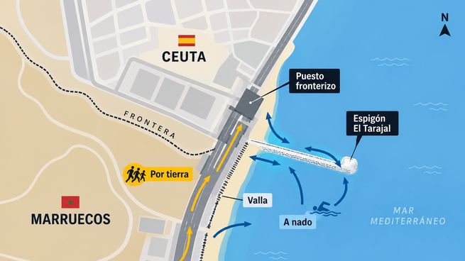 La ciudad autónoma española, de apenas 84.000 habitantes, atraviesa una situación inédita por la magnitud del flujo migratorio.