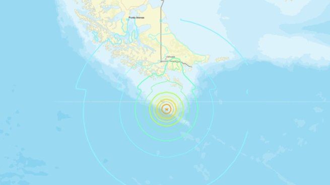 El sismo sacudió a Tierra del Fuego.