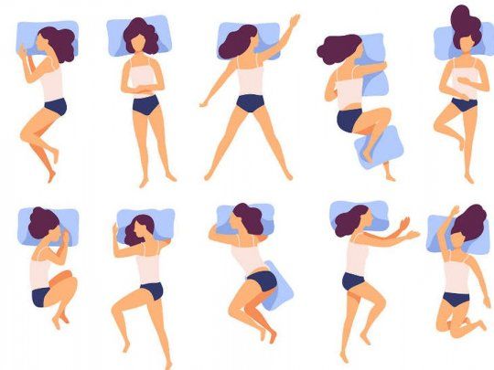 Posiciones para dormir.