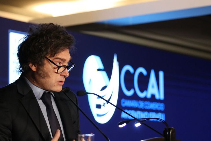 Milei, en el Encuentro Empresarial Argentina-Israel 2024. Milei, en el Encuentro Empresarial Argentina-Israel 2024.