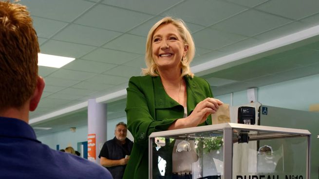 La líder de extrema derecha en Francia, Marine Le Pen.