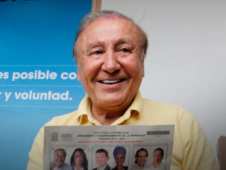 The independent candidate for the presidency of Colombia, Rodolfo Hernández.