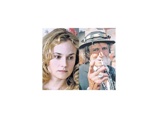 Diane Kruger y Keith Richards