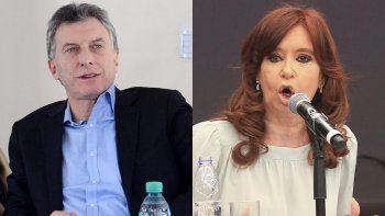 Mauricio Macri y Cristina Fernández de Kirchner.