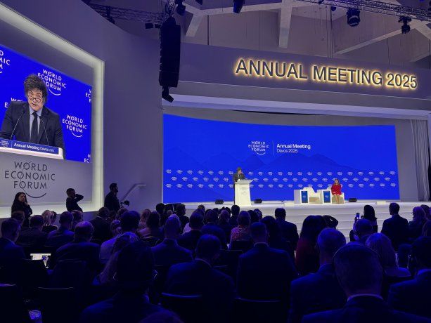 Javier Milei arremetió contra la agenda woke en Davos. 