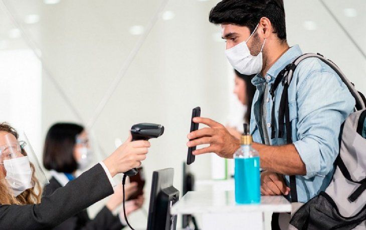 Pase sanitario por la pandemia de Covid-19.