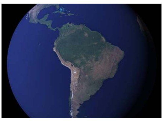 Una vista detallada del continente sudamericano.