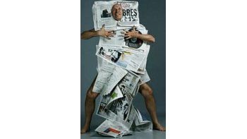 Jean-Paul Gaultier a lo Libération (Fotos: El País)