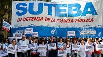 Suteba encabezó una la marcha hacia el Congreso.