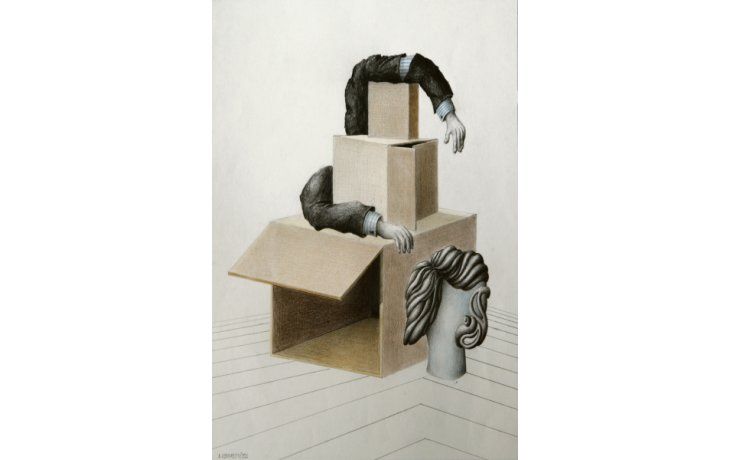 ámbito.com | Liberti. “El robo de la escultura”, que da título a la muestra.