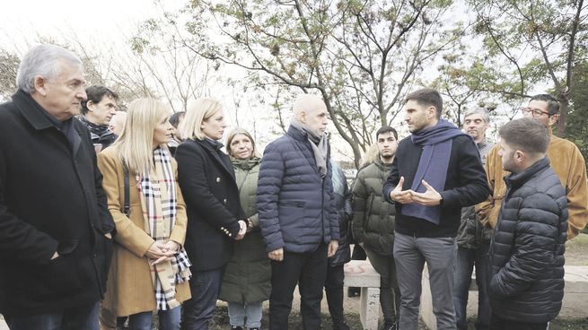 campaña. En Rosario, junto a Maximiliano Pullaro, Horacio R. Larreta presentó su plan de seguridad.